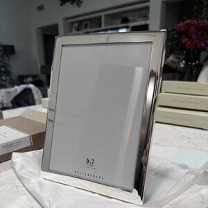 Pottery Barn 5X7 modern Silver Frame